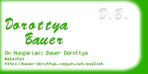 dorottya bauer business card